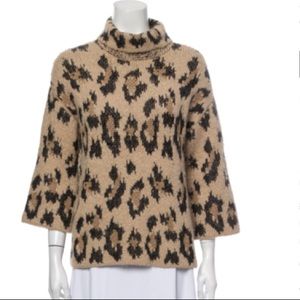 Kate Spade Alpaca Animal Print Sweater